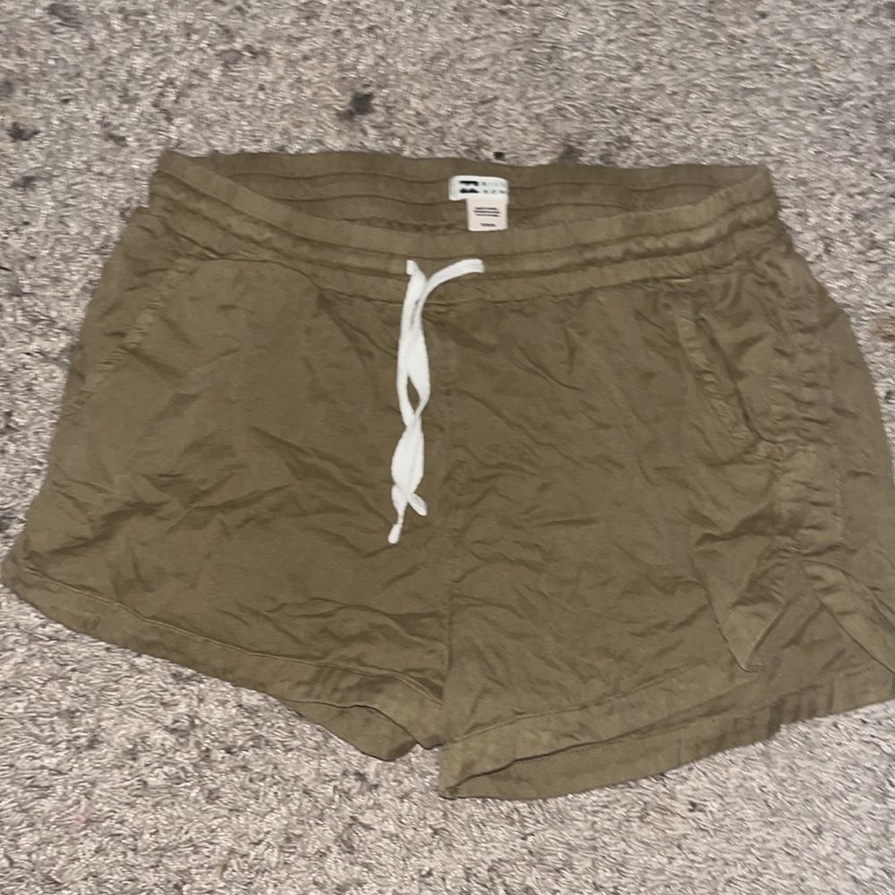 Billabong Tan Elastic Waist Short Shorts